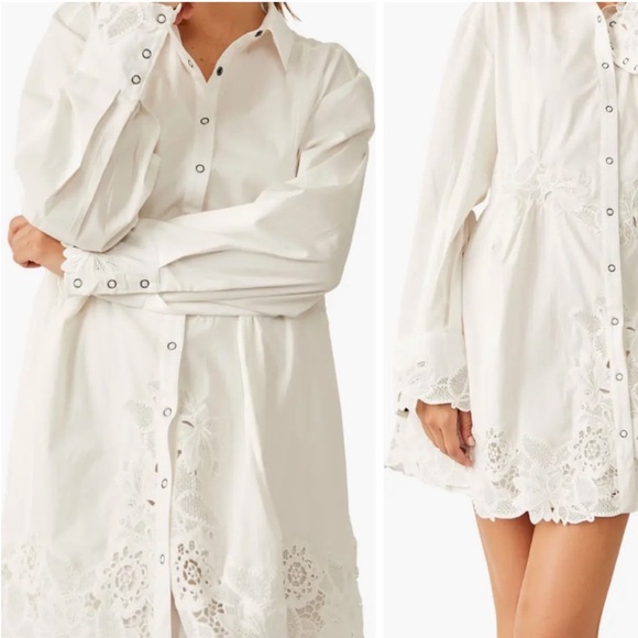 Free People White Constance Dress - Picture 4 of 12